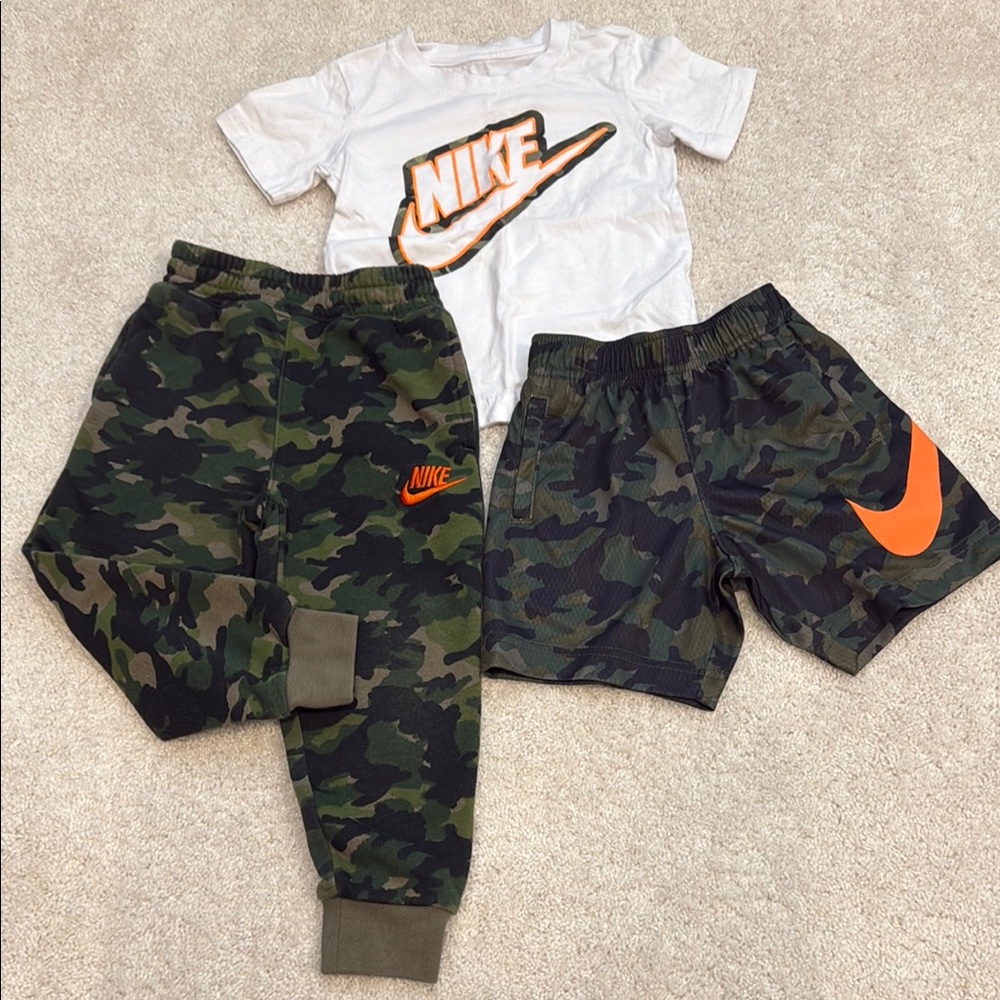 Nike Kids Camo Joggers and Shorts Set 3T